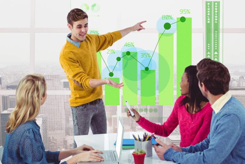 Chart showing increased ad ROI after hiring a Digital Marketing Consultant